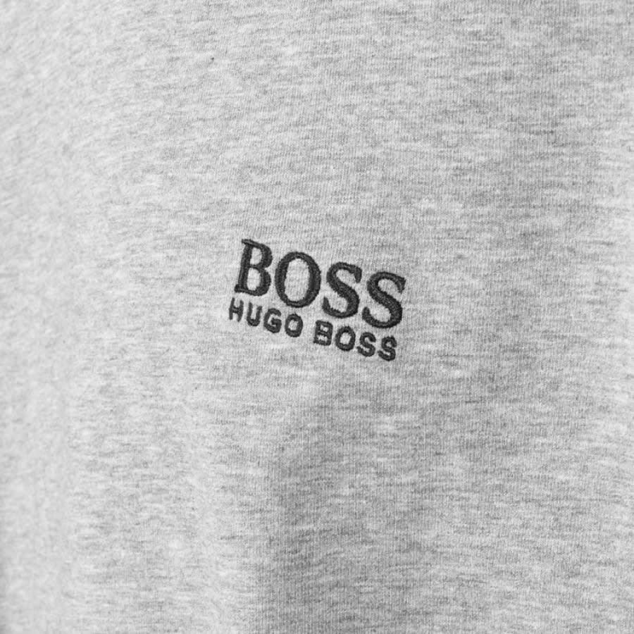 Alternative Image for ProductBOSS Lounge Hooded Long Sleeve T Shirt Grey3